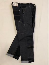 Image 5 of no.195  34x30  soft black denims offcuts 