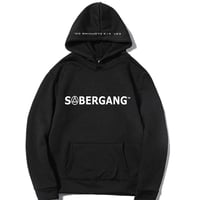 SOBER GANG HOODIE BLACK/WHITE