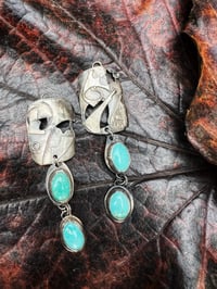 Image 2 of Turquoise Dangle Earrings