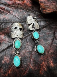 Image 3 of Turquoise Dangle Earrings
