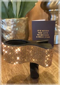 Image 2 of Crystal Covered Wireless Microphone Clip