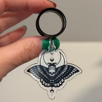 Celestial Death Moth Dangles (sizes 4g-2")