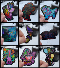 Image 3 of Holographic Stickers (multiple)