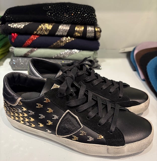Image of Philippe Model Studded Sneakers