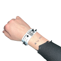 Image 3 of "psykatry" bracelet (with spikes)