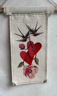 Handmade Banner - Swallows