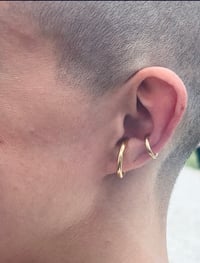 Image 1 of Small Earcuff 23ct gold plated