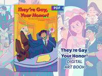 Image 1 of "They're Gay, Your Honor" Ace Attorney Fan Art Book - DIGITAL PDF
