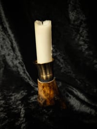Image 1 of Short candle Human Bone Candleholder 
