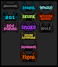 Image 1 of Species Badge Plate R-W +CUSTOM