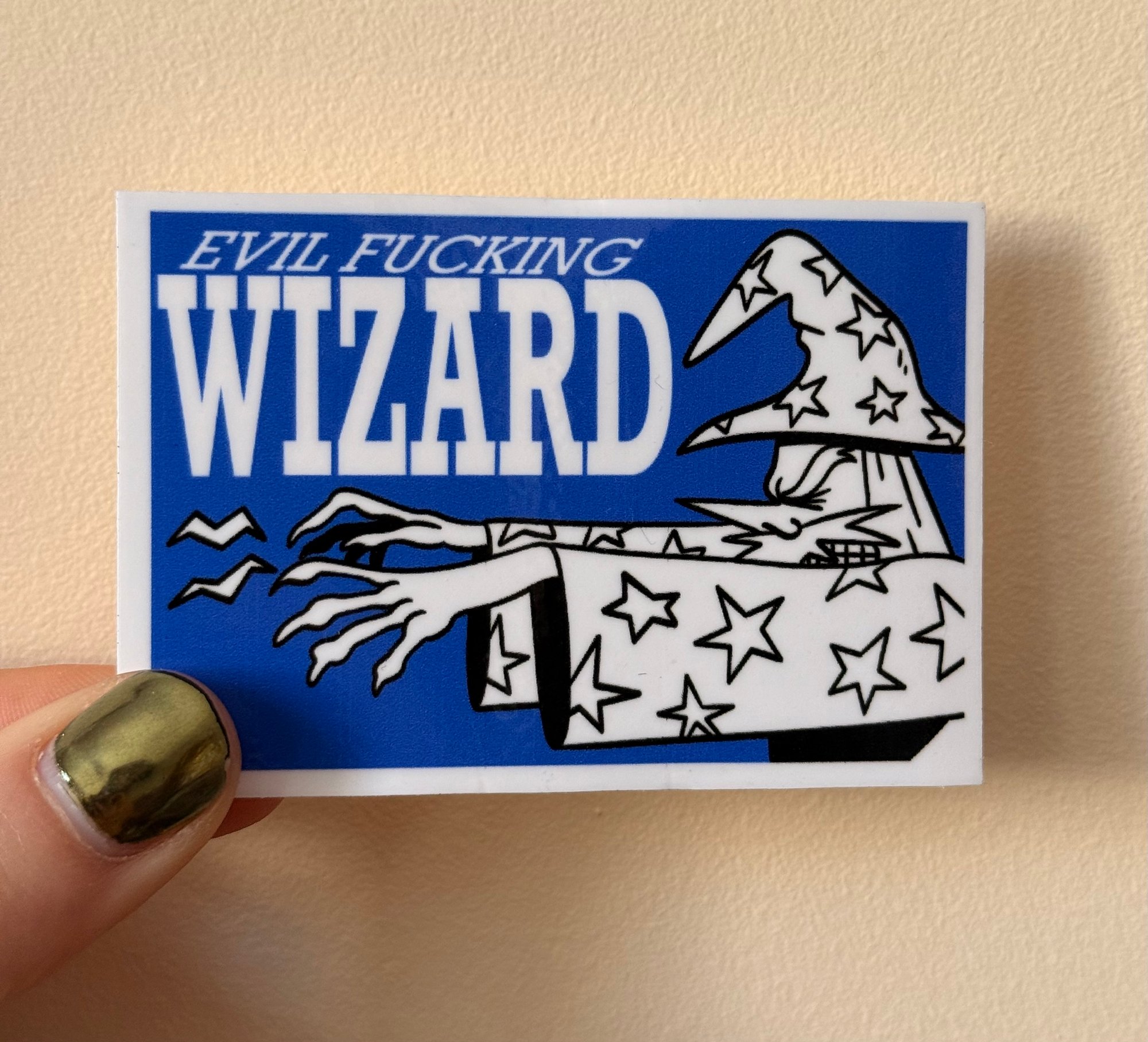 evil fucking WIZARD sticker | shopmoowsie