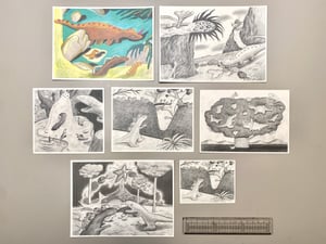 7 Dinosaur Print Set