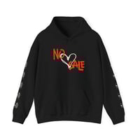 Image 1 of No Sale Graffiti Heart Skull Hoodie 