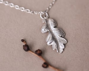 Image of *SALE - was £165* silver Oak leaf necklace