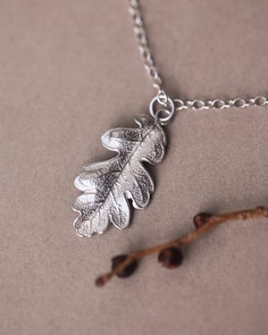 Image of *SALE - was £165* silver Oak leaf necklace