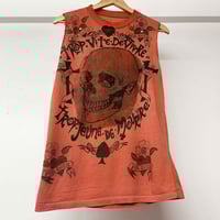 Image 1 of 'Too Fast To Live, Too Young To Die' Studded Vest 80s M