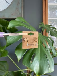 Image 2 of Golden Clear Teardrop Huggies