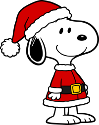 Snoopy Santa SVG & PNG File