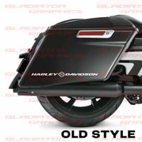 Image 2 of HD Bar/Shield Saddlebag Graphic NEW STYLE AVAILABLE