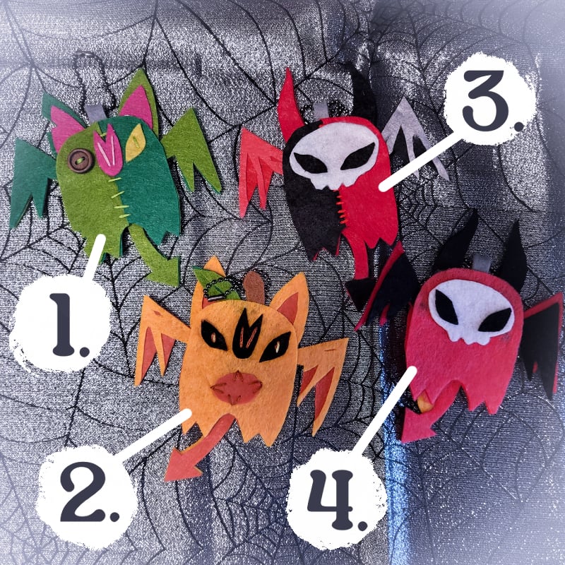 Image of Felt Bat Ornaments