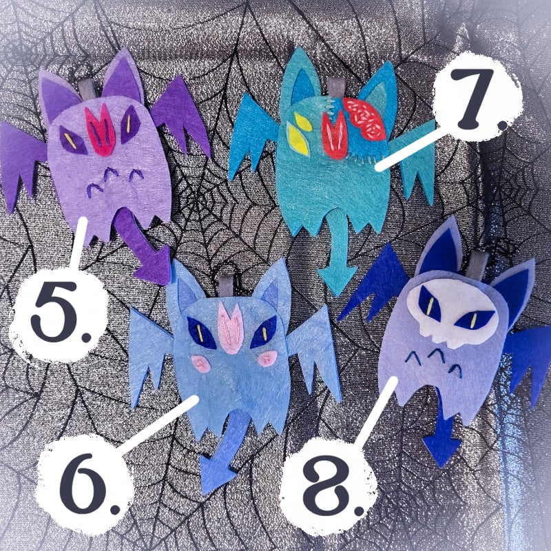 Image of Felt Bat Ornaments