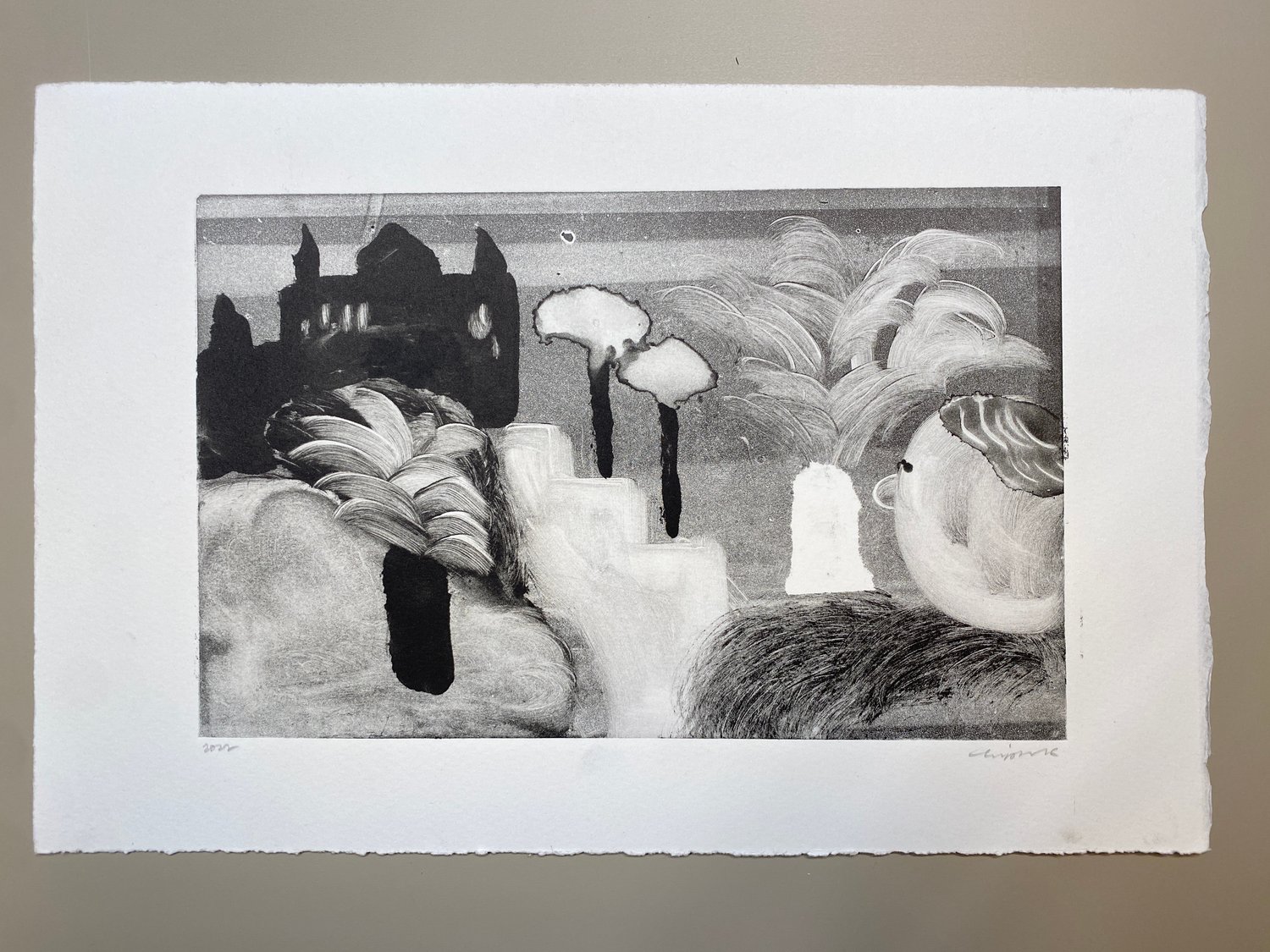 2023 monoprint castle