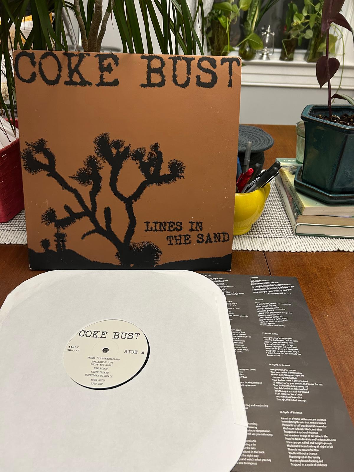 Coke Bust "Lines in the Sand" LP (used!)