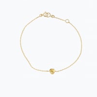 Image 2 of White Sapphire Holiday Heart Bracelet