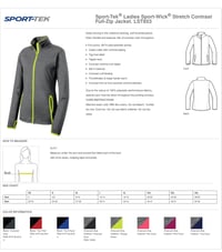 Image 2 of ROE 9 SOAR Stretch Full Zip Jacket Ladies