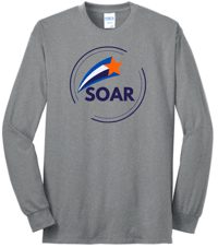 Image 1 of ROE 9 SOAR Long Sleeve Crewneck Tshirt Unisex