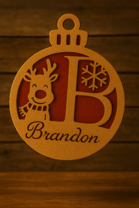 Image 1 of Handmade Wooden Christmas Ornament