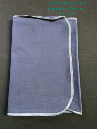 Image 3 of Pure Certified Organic Cotton Headscarf in Navy