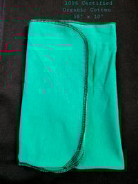 Image 3 of Pure Certified Organic Cotton Headscarf in Emerald 