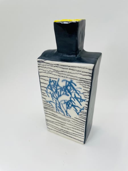Image of Waveney Valley ceramic flask (#631)