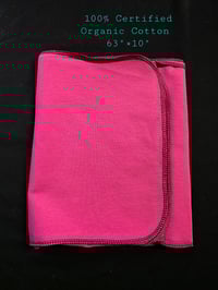 Image 2 of Pure Certified Organic Cotton Headscarf in Hot Pink
