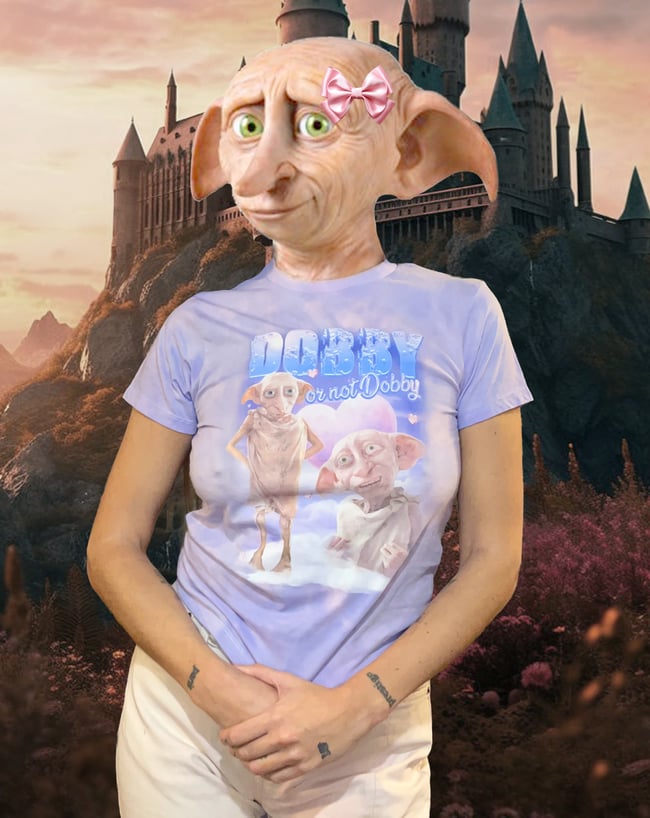 DOBBY -  babytee tie'n dye violet taille S/M