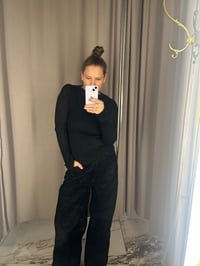 Image 3 of Merino Rib Top with long sleeves 