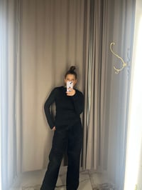 Image 5 of Merino Rib Top with long sleeves 