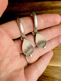 Image 2 of Dendritic agate hoops