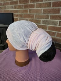 Image 1 of Pure Linen Headscarf in Light Pink