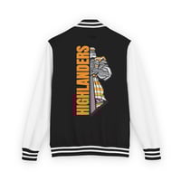 Image 2 of Letterman Jacket — Highlanders Knight Graphic Varsity Jacket-e9f498c2