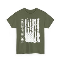 Image 2 of Highlander Distressed Flag T-Shirt - Patriotic Vintage American Tee