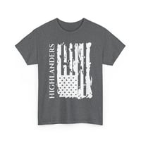 Image 3 of Highlander Distressed Flag T-Shirt - Patriotic Vintage American Tee