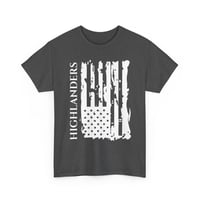 Image 4 of Highlander Distressed Flag T-Shirt - Patriotic Vintage American Tee