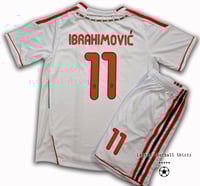 Image 2 of AC Milan away 2011 2012 kids retro kit IBRAHIMOVIC