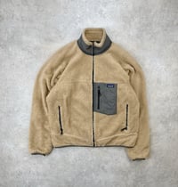 Image 1 of Patagonia Classic Retro-X Fleece Jacket Tan Large Mens 