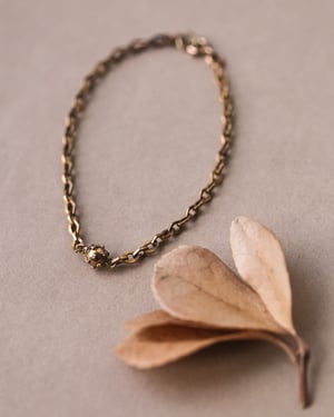 Image of 18ct gold French Antique chain bracelet
