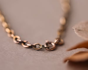 Image of 18ct gold French Antique chain bracelet