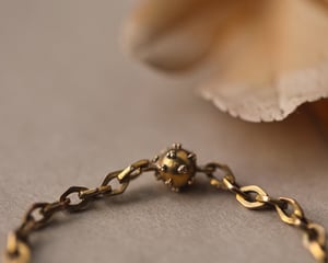 Image of 18ct gold French Antique chain bracelet