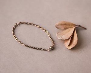 Image of 18ct gold French Antique chain bracelet